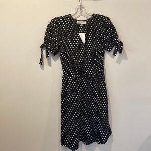 MONTEAU Women’s Polkadot Short Sleeve Dress Size Small